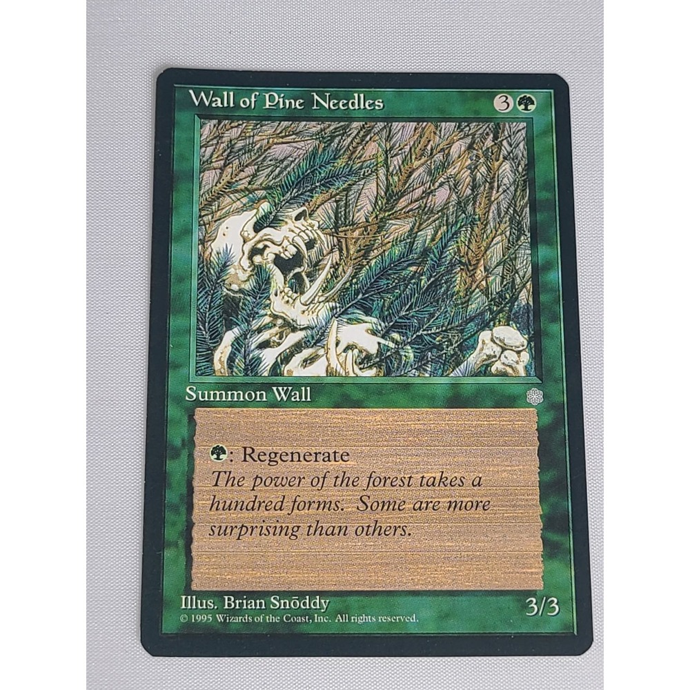 Wall of Pine Needles Ice Age MTG‎ Magic The Gathering Green Uncommon 1995 Card